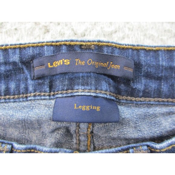 LEVI'S Original Jeans Women's Size 4M Blue Skinny Cropped Cotton Blend Low Rise - Picture 9 of 10
